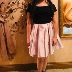 Off-the-shoulder Fit and flare dress